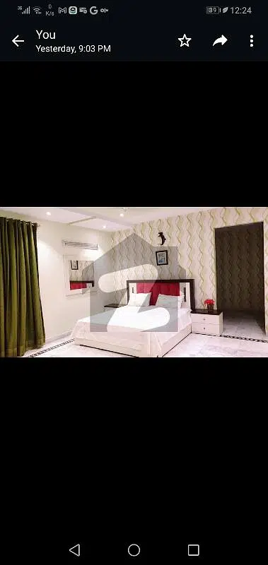 For Bachelor & Family Fully Furnished Flat Brand New 2 Bed TVL Kitchen Per Month For Rent Send Message On My WhatsApp & I Will Send Pics & Video
