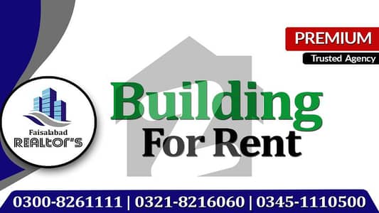 30 Marla building for Rent at Khayaban Colony for School academy and Software House