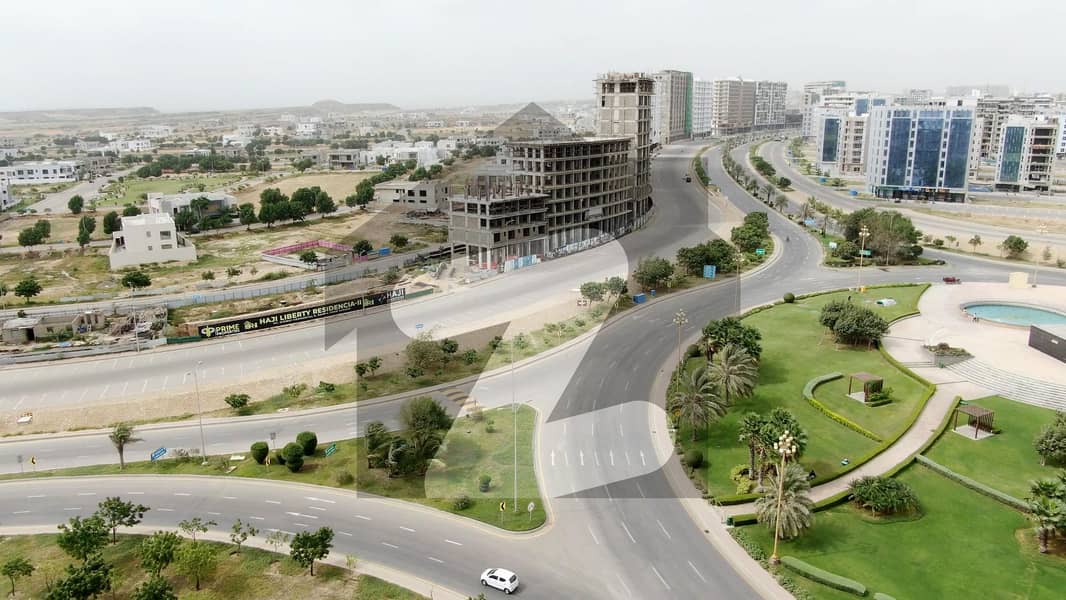 Haji Liberty Residencia Step into the future
Project Overview
	Prime location in Malik Square, Bahria Town Karachi