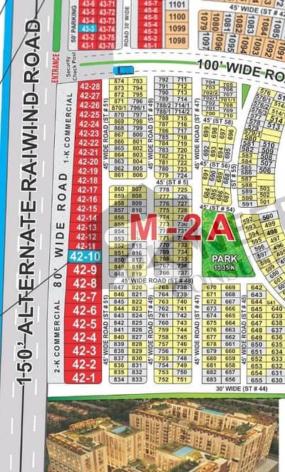 Lake City M2A 9 Marla Corner Plot For Sale on Builder location with reasonable price