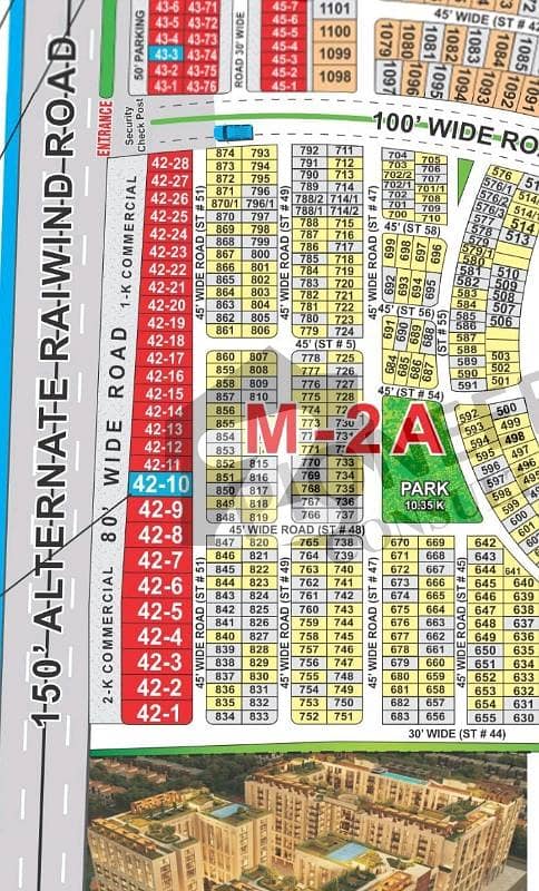 Lake City M2A 9 Marla Corner Plot For Sale on Builder location with reasonable price