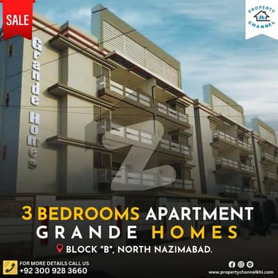نارتھ ناظم آباد ۔ بلاک بی نارتھ ناظم آباد,کراچی میں 3 کمروں کا 11 مرلہ فلیٹ 5.25 کروڑ میں برائے فروخت۔