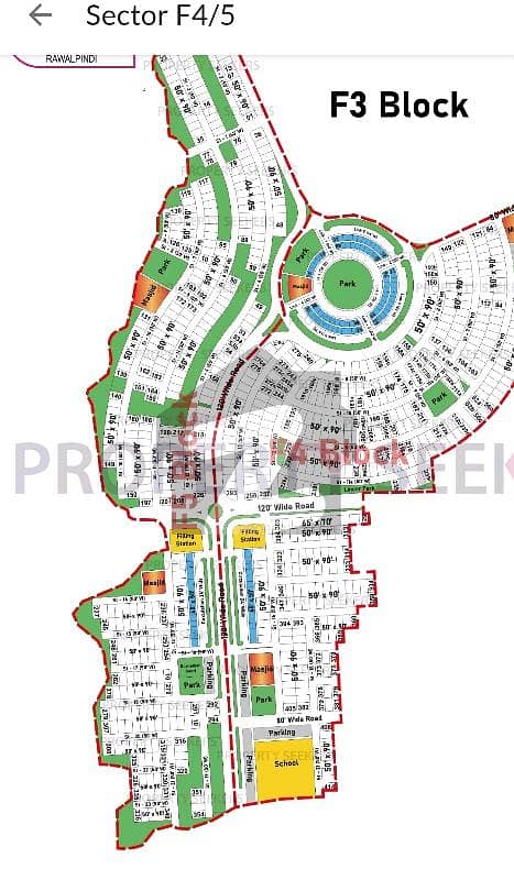Kanal Plot For Sale Bahria Town Rawalpindi (Islamabad)Phase 8 Sector F 5 Near to Possession