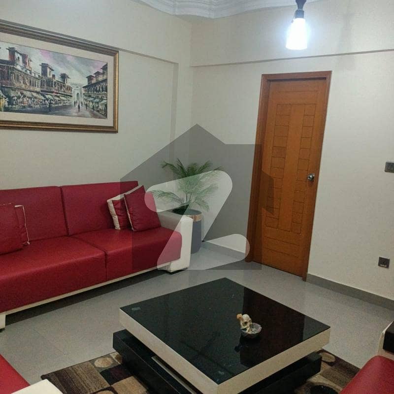 2200SQFT SEMI FURNISHED APPARTMENT FOR RENT WITH ELEVATOR WITH ROOF IN DHA PHASE 6 RAHAT COMMERCIAL. .