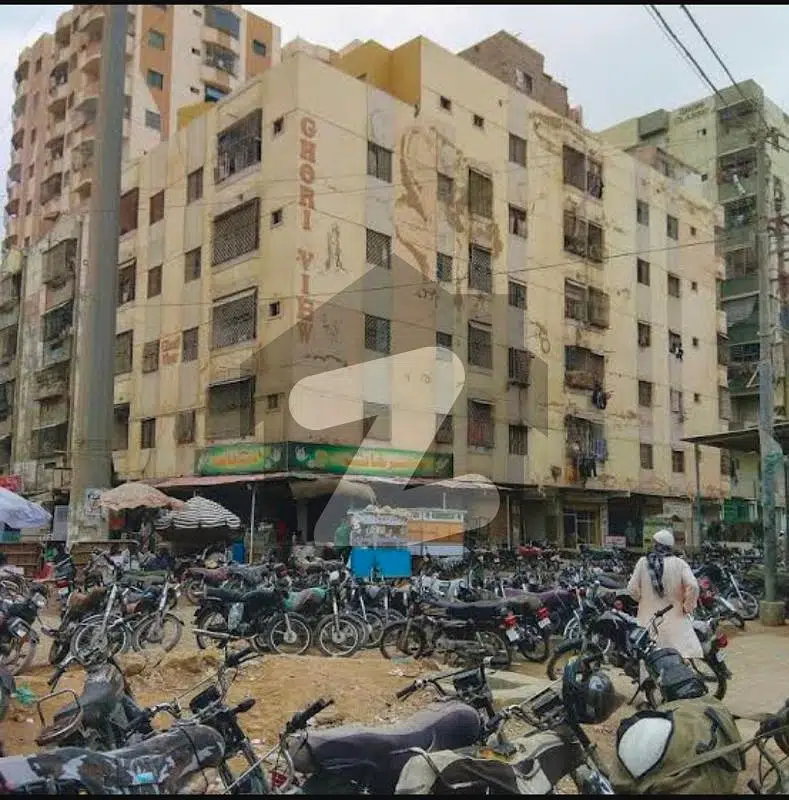 4 ROOMS FLAT FOR SALE IN GHOURI VIEW APARTMENT IN NORTH KARACHI