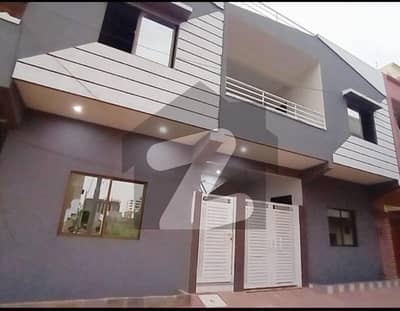 100 sq yard brand new double story house available for sale