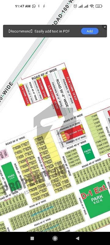 8 Marla open form commercial plot for sale in phase 3 Bahria Orchard lahore.