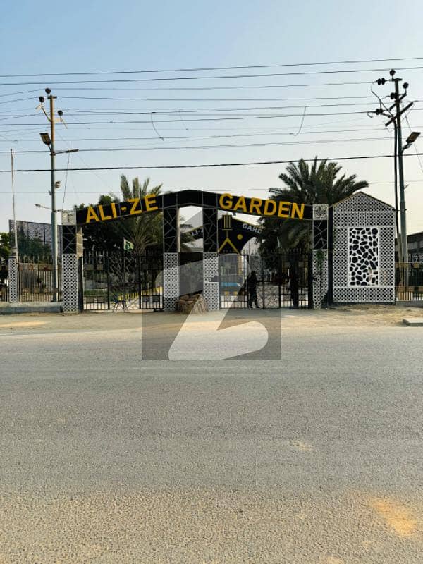 Ali Ze Garden 120 Square Yard Plot For Sale