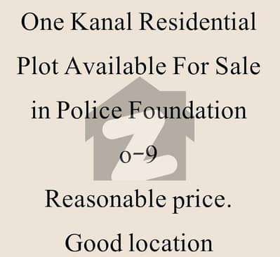 1 Kanal Residential Plot for sale in police foundation