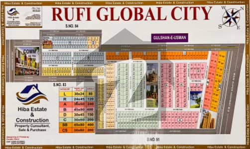 Plot Is Available Rufi Global City Gulshan E Rufi Sachal Sarmast Saadi Garden Town Elahi