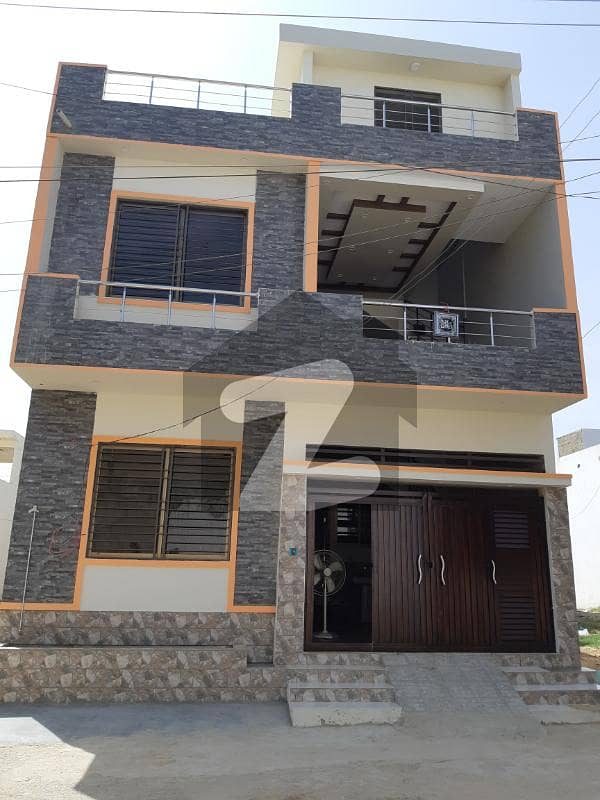 120 yards beautiful house sell in block-4, saadi town contact tariq shah