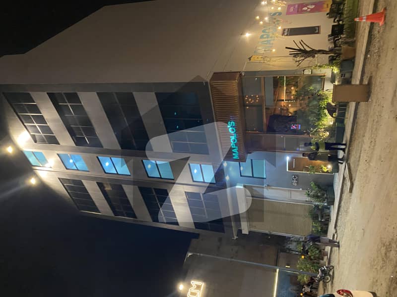 Luxury Brand New Glass Elevation Building Office For Rent DHA Phase 6 Big Bukhari Commercial 1st & 4th Floor Available Near To Chai Master Best Location With Lift Stand By Generator 24/7 Guard Tile Flooring