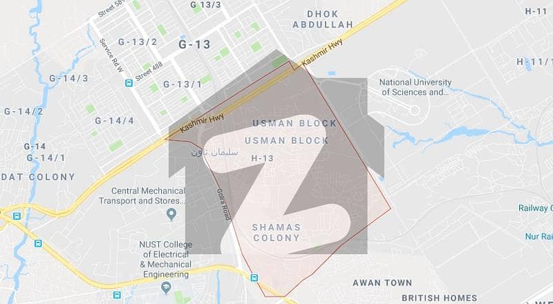 7 Marla Corner Plot For Sale Paris City E-Block Sector H-13 Islamabad