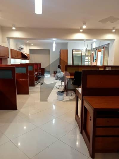 OFFICE FOR RENT PHASE 6 FURNISHED 2000 SQUARE FEET WITH LIFT FRONT ENTRANCE MAIN ROAD