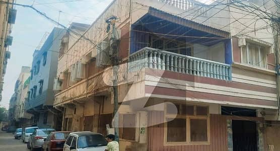 Double story-3 side corner 120 Sq-yard house near Ayub Manzil for sale