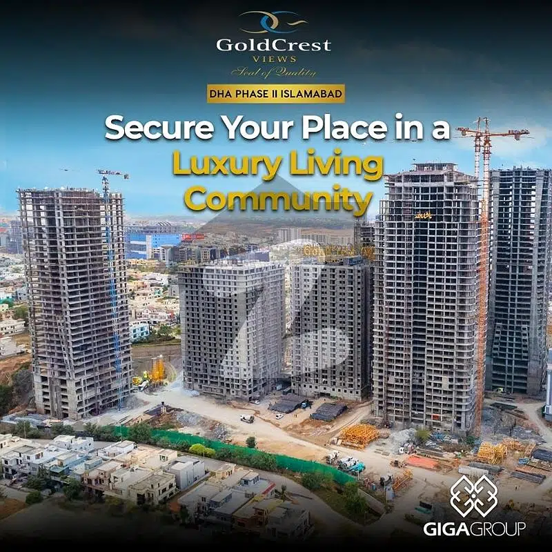 One Bedroom Flat For Sale In Goldcrest Highlife-2 Near Giga Mall World Trade Center, DHA Phase 2 Islamabad
