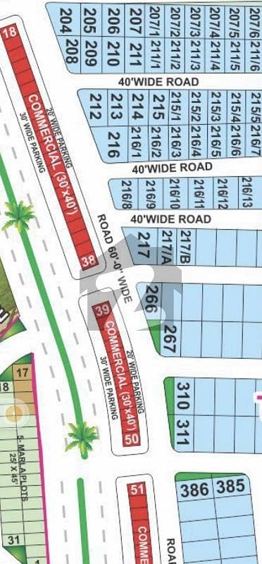 28 Marla Main Boulevard CORNER 2 Side Open Direct OWNER Plot For Sale