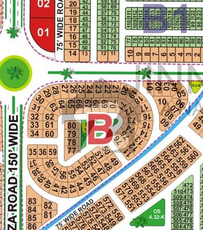 B Block 20Marla Plot Available For sale Ready for Possession