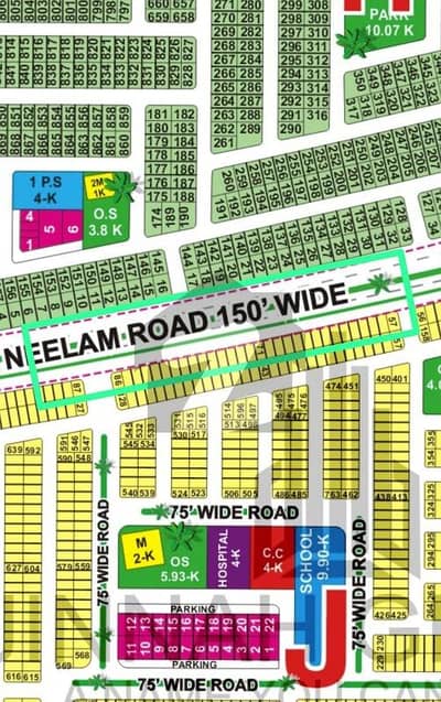 J Block 150fit Road 5Marla Plot Available For sale On Ground Corpeet Road Hot location
