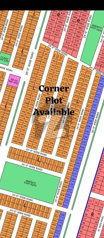 Corner West Open Plot 80 Sq-Yd North Town Residency Phase 1