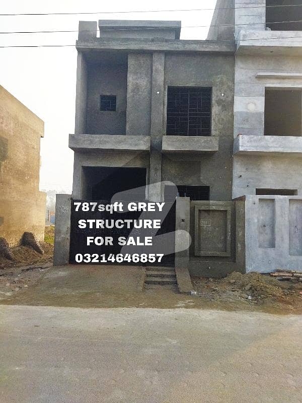 3.5MARLA HOUSE GREY STRUCTURE DOUBLE STORY MODERN DESIGN FOR SALE