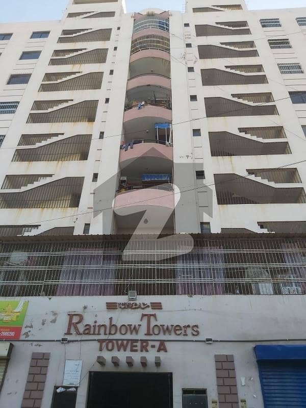 رین بو ٹاورز اینڈ شاپنگ مال گلشنِ معمار,گداپ ٹاؤن,کراچی میں 2 کمروں کا 4 مرلہ فلیٹ 53.0 لاکھ میں برائے فروخت۔