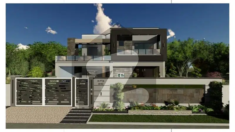 1 Kanal Luxury House Grey Structure Available For Sale In Royal Orchard Multan.