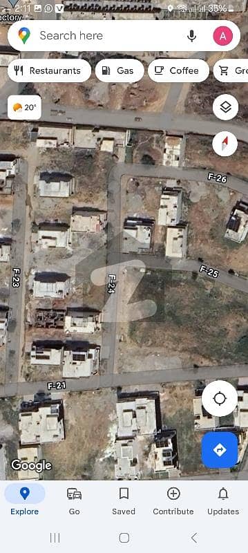 گلبرگ ریزیڈنشیا - بلاک ایف گلبرگ ریزیڈنشیا,گلبرگ,اسلام آباد میں 7 مرلہ رہائشی پلاٹ 1.25 کروڑ میں برائے فروخت۔