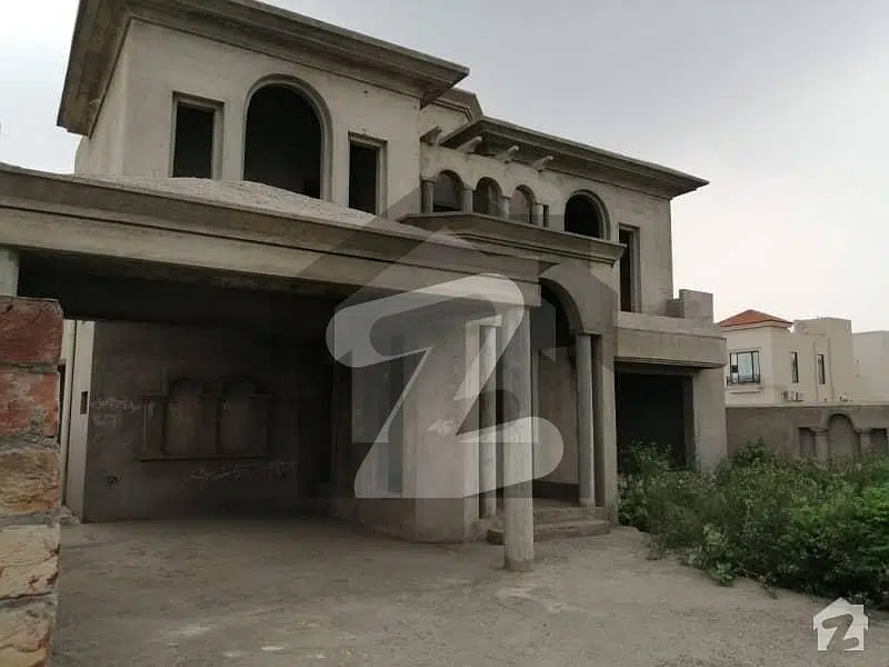 One Kanal Gray House For Sale Double Storey