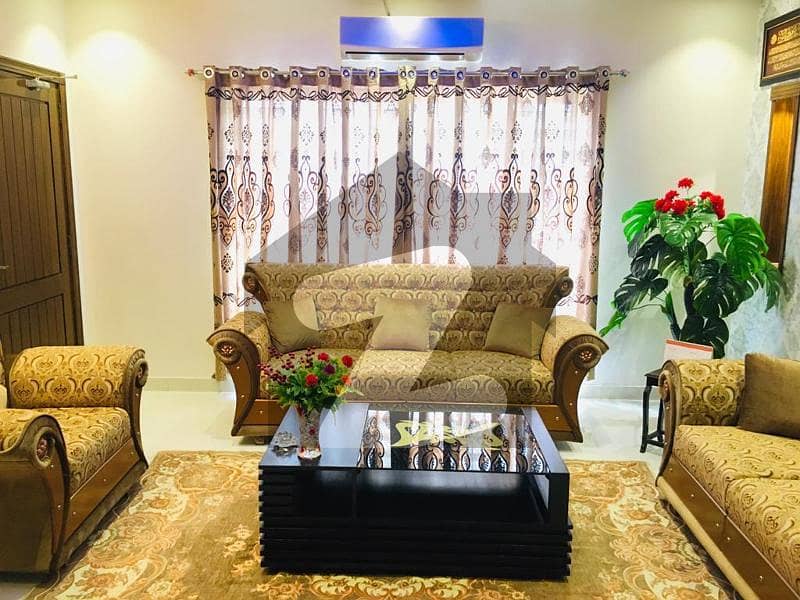 10 Marla luxury Furnished Ground Portion Available For Rent Bahria Town Lahore