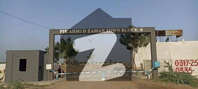 Ideal Main Double Road 100 Square Yards Commercial Plot has landed on market in Pir Ahmed Zaman Town, Karachi