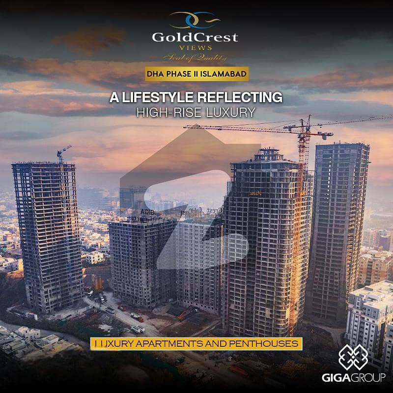 Two Bedroom Flat For Sale In Goldcrest Views 2 Tower C Near Giga Mall, World Trade Center DHA-2 Islamabad