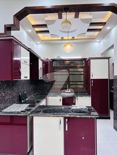 Brand new luxury Construction Ground Floor Portion available for sell having 3Bed drawing dinning American kitchen with dirty kitchen. 
2 premium washing areas. 
Huge Car porch
Secured street with 24 hours guards availablity.