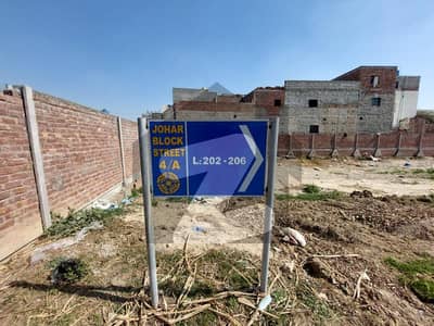 Ten Marla Residential Plots in Johar Block Bahria Town Lahore