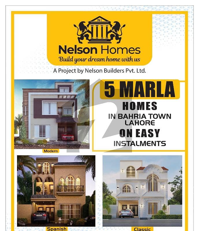 5 Marla Houses available for sale on easy installment plan in Bahria Town Lahore