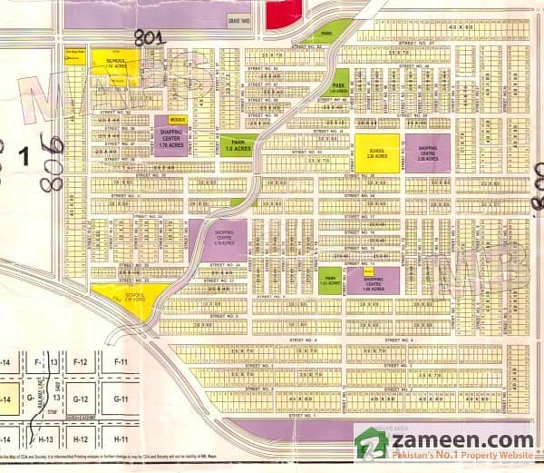 I 14 1 Islamabad Map G-14/1 (30 X 60) Plot For Sale G-14, Islamabad Id196178 - Zameen.com