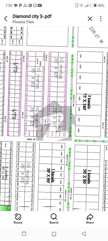 Ten Marla possastion Plot For Sale In Dimond City Phase 2 E Block