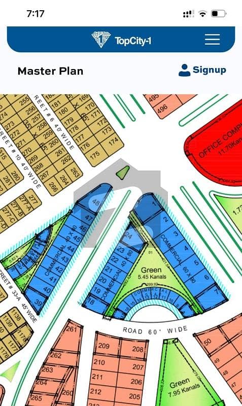 Commercial Plot 
For Sale in Block-D 
Top City 1 Islamabad 
Size 40x80 356 Yds