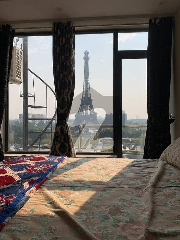 A Luxury Brand New 1 Bedroom Apartment Facing Eiffel Tower available For Rent In Quaid Block Bahria Town Lahore