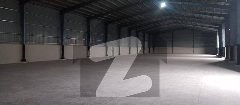 25,000 Sqft warehouse With Big parking office space available in Humak FOR RENT