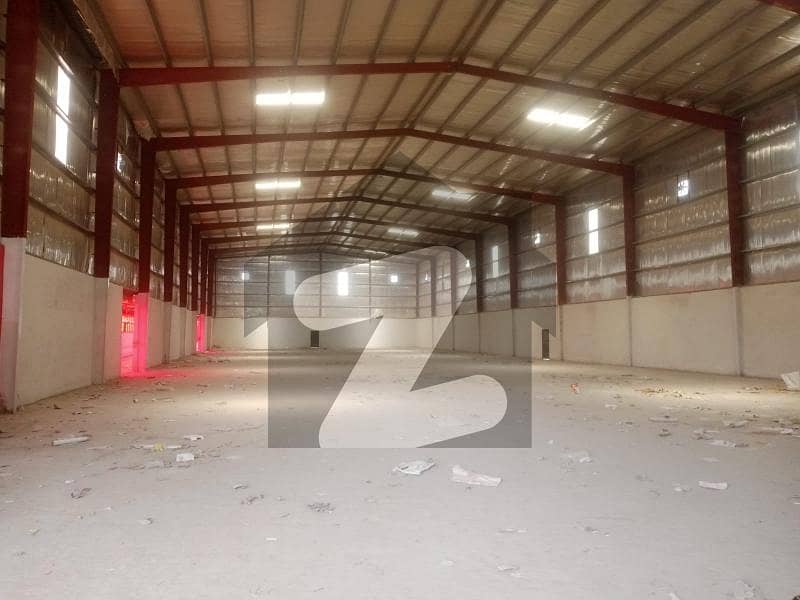 20,000 Sqft warehouse With Big parking office space available in Humak FOR RENT