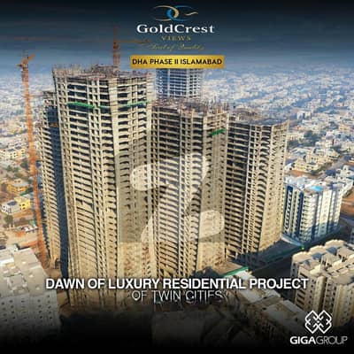 Luxury Two Bedroom Apartment For Sale In Goldcrest Views Near Giga Mall World Trade Center, Defence Residency, DHA Phase 2 Islamabad