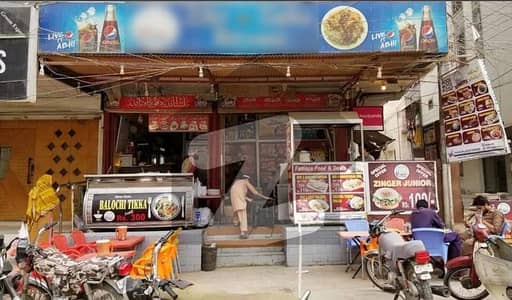 Running Restaurant With Shop For Sale At Prime Corner Location In Nazimabad No. 3