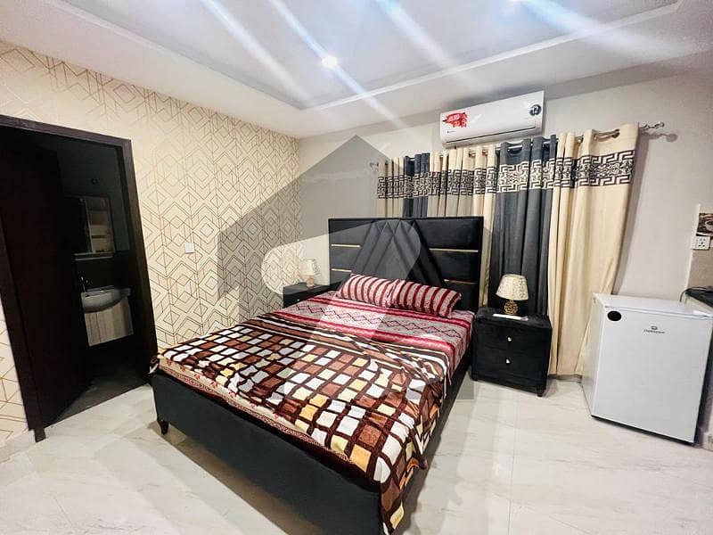 1 bedroom luxury furnished brand new studio apartment available for rent in ideal location bahria town Lahore