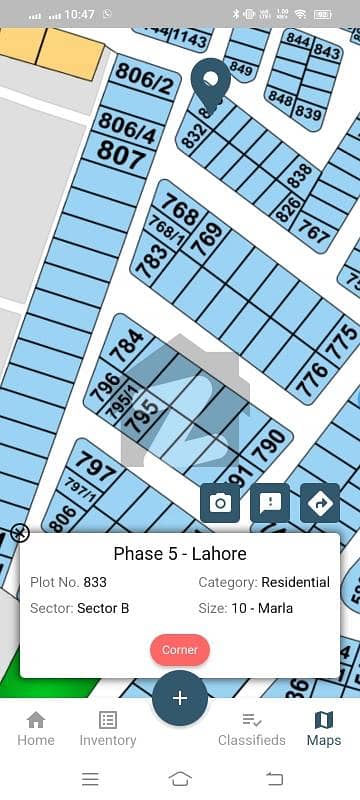 One Kanal Standard Plot For Sale DHA phase 5 B