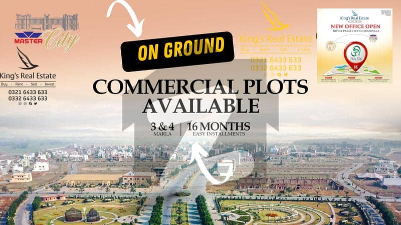 4 Marla commercial plot master city