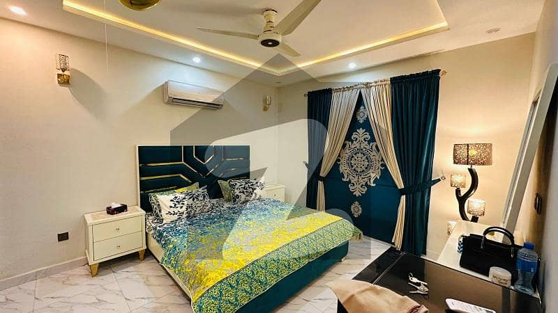 One bed full furnished Flat available for rent in Secter C Bahria Town Lahore.
