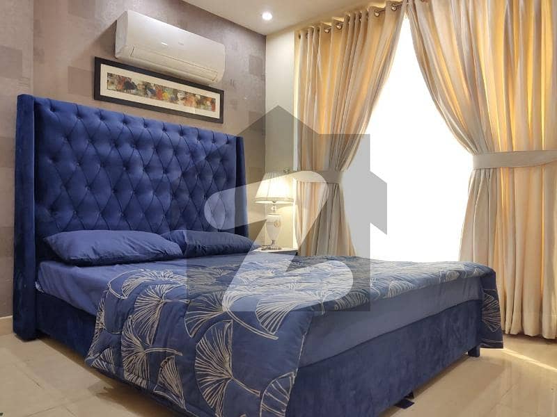 One Bed Full Furnished Flat Available For Rent In Secter C Bahria Town Lahore.