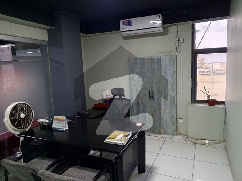 fully furnished office available for rent at main shahra e faisal