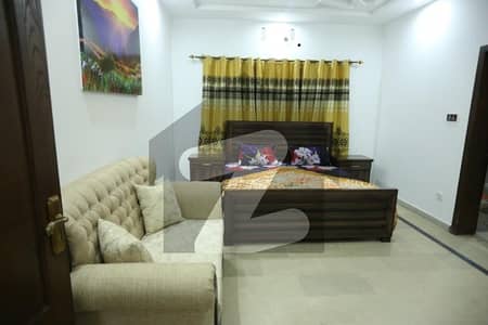 Independent 4 bedrooms fully luxury furnished ground portion available for rent